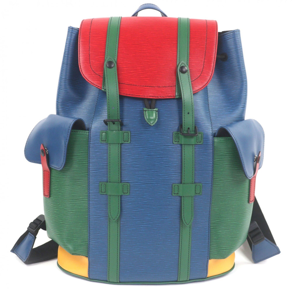 LOUIS VUITTON M55565 Epi Christopher PM Leather Backpack Daypack Multicolor with Dust Bag Made in France Men's — Like New