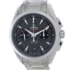 OMEGA Seamaster Aqua Terra 150m Co-Axial Chronometer GMT 231.10.43.52.06.001 Men's Watch Stainless Steel 40480 — New - Store Return