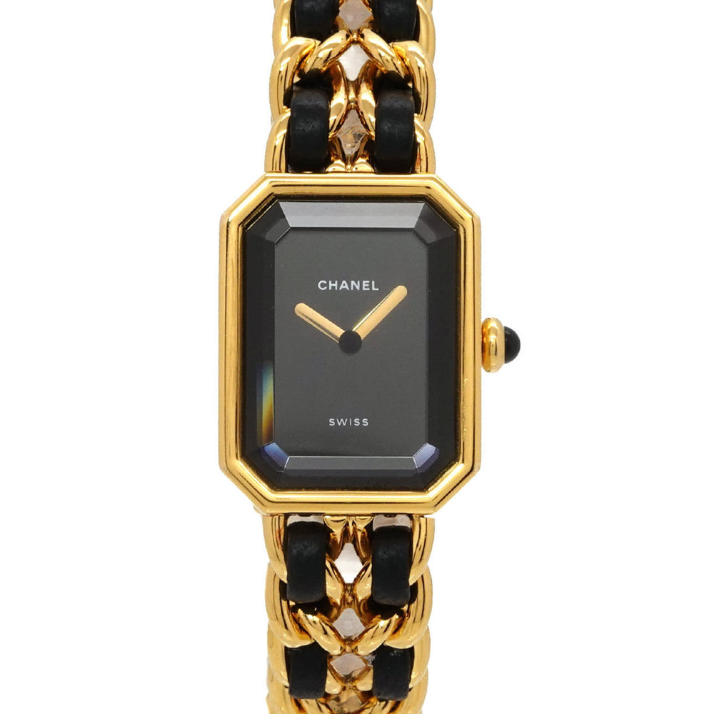 Chanel Premiere Large Size H0001 Women's Watch Black Gold Quartz — Very Good