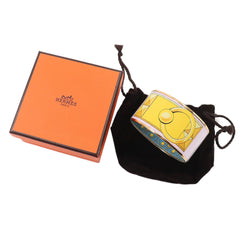 Hermes HERMES Email TGM Bangle Bracelet Yellow Pink Gold — New - Store Return