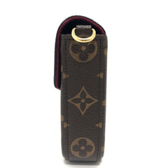 LOUIS VUITTON M81896 Pochette Felicie Shoulder Bag Monogram Canvas Women's Brown — New - Store Return