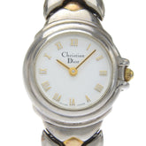 Christian Dior Watch Stainless Steel Quartz Analog White Dial Women's — Good