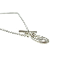 HERMES H10414B Chaine d'Ancre Amulet Accessory Necklace SV925 Men's Women's Silver — New
