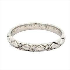 Chanel Coco Crush 3-Diamond Ring, Size #50, Platinum 950, 2.9g, Women's Ring — Like New