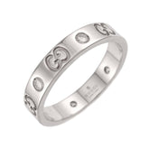 Gucci Icon #17 Ring with Diamonds, 18K White Gold (750) — Like New