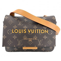 Louis Vuitton Men's Monogram Takeout Messenger Shoulder Bag, M28113, Canvas, Brown, Gold Hardware — Like New