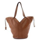 Saint Laurent Y Hobo Tote Handbag, Leather, Brown, 833160 Bag — New - Store Return