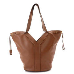 Saint Laurent Y Hobo Tote Handbag, Leather, Brown, 833160 Bag — New - Store Return