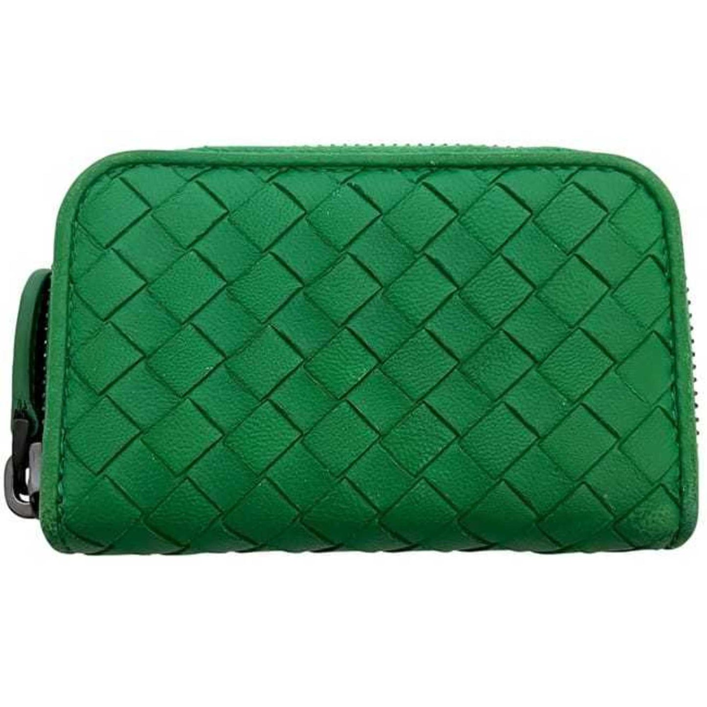 Bottega Veneta coin case ec-24409 green intrecciato leather purse B04401910M BOTTEGA VENETA mini compact wallet men's women's color