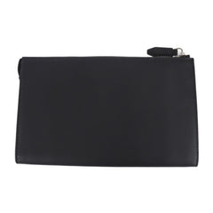 Salvatore Ferragamo studded clutch bag 24 A121 leather black — Like New