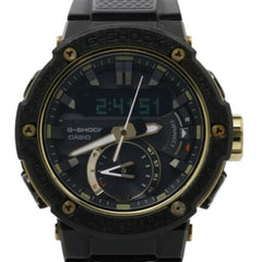 CASIO G-SHOCK G-STEEL GST-B200X-1A9JF Men's Watch, Black Carbon Fiber, Stainless Steel, Resin, Bluetooth, Solar, Analog-Digital — Good