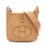 Hermes Evelyne 23 Biscuit Shoulder Bag/Handbag, Taurillon Clemence Leather, Women's, Beige — New - Store Return