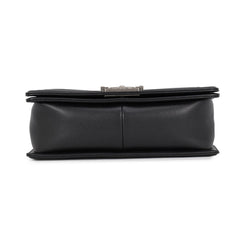 Chanel Chain Shoulder Bag Matelassé Coco Mark Boy 25 Caviar Skin A67086 CHANEL Black Handbag Women's — Like New