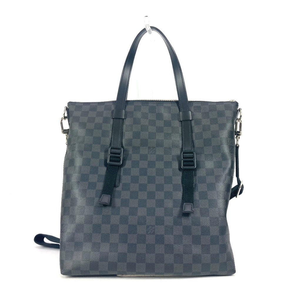 LOUIS VUITTON N41456 Damier Graphite Skyline Crossbody Bag Tote 2WAY Shoulder Canvas Men's Women's Black — Like New