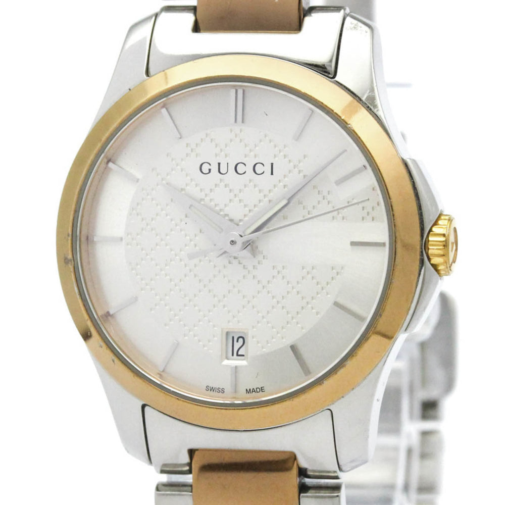 GUCCI G-Timeless Pink Gold Plated Steel Quartz Ladies Watch YA126528 126.5 — Good