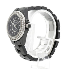 Chanel J12 Diamond H2571 Black Dial Men's Watch — Good