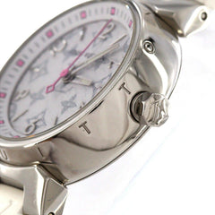 Louis Vuitton Tambour Monogram QA115 SS Quartz Watch — Good