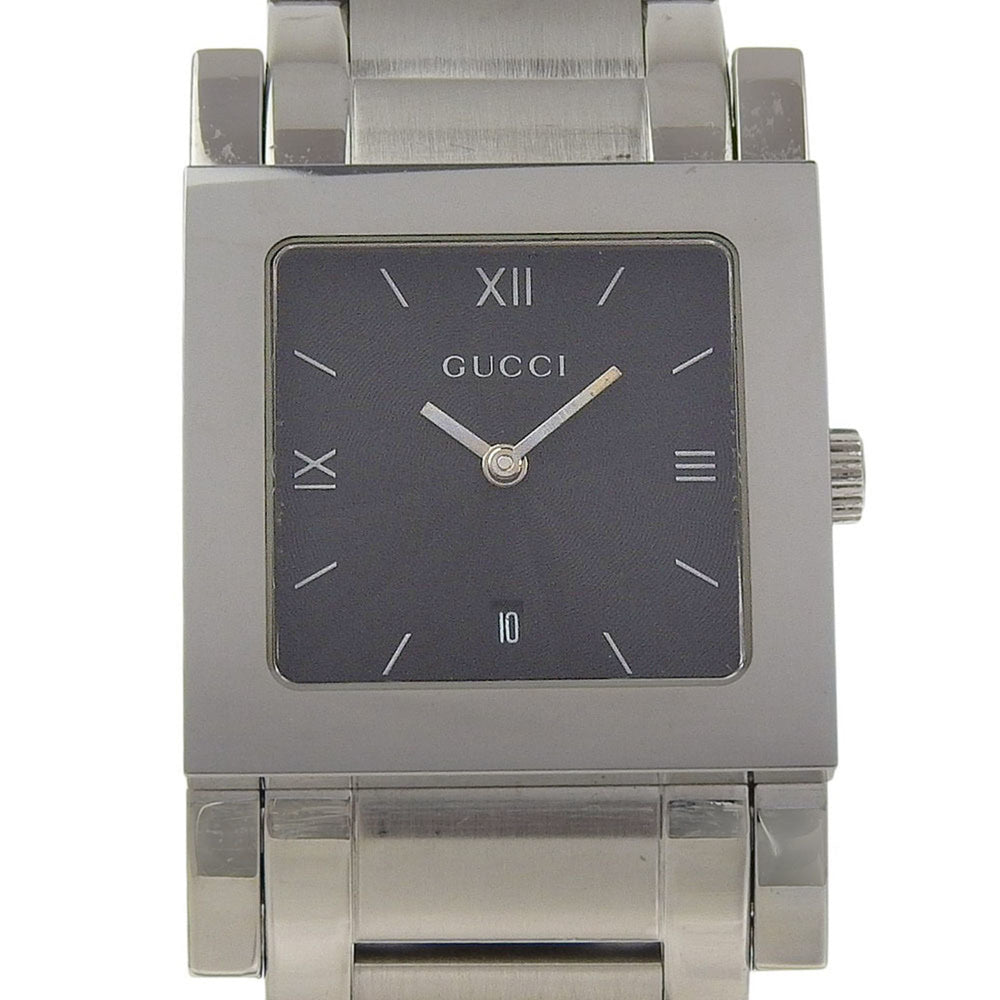 Gucci G Metro Watch 7900M.1 Stainless Steel Quartz Analog Display Black Dial Women's — Good