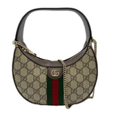 GUCCI Ophidia GG Supreme Small Shoulder Bag 838463 Handbag Beige Red Green Leather Women's — New - Store Return