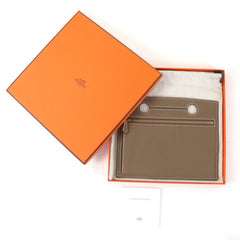 HERMES Etoupe Togo Leather Bag with Gold Hardware, Zippered, Pocket, U Stamp, Comes Box and Dust Bag, Made in France, Women's — New - Store Return
