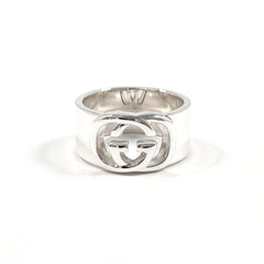 GUCCI Interlocking G Ring, Sterling Silver 925, Size 18, Men's — Like New