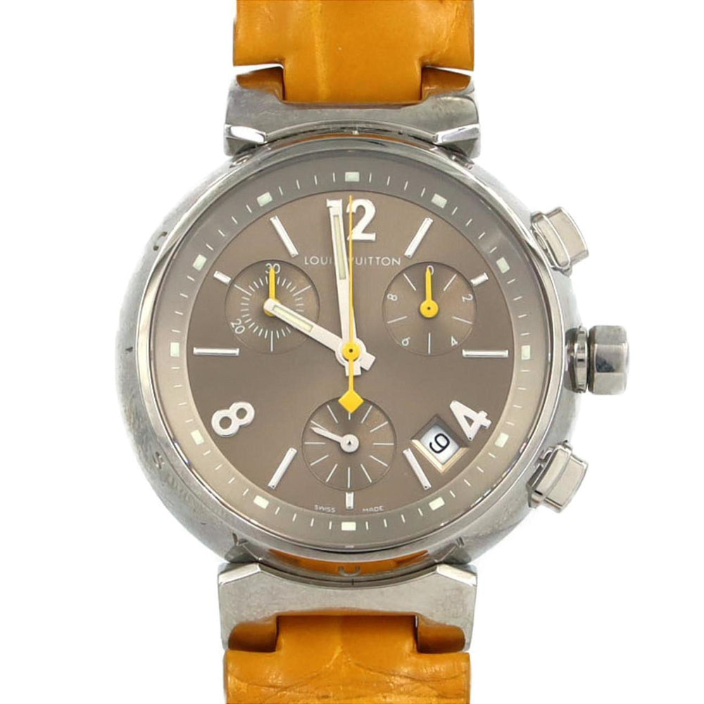 Louis Vuitton Tambour Chrono Q1322 Stainless Steel Quartz Watch — Very Good
