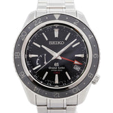 Seiko Grand GMT Power Reserve SBGE001 Black Dial Men's Watch — Good