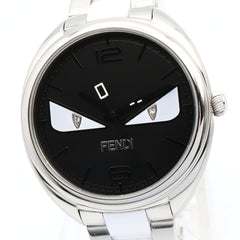 Fendi Bugs Monster Watch, Stainless Steel, Women's, Black, 21000M — Very Good