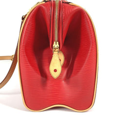 LOUIS VUITTON M93246 Epi Dock PM 2-Way Bag, Shoulder Mini Boston Handbag, Leather, Women's, Red — Like New