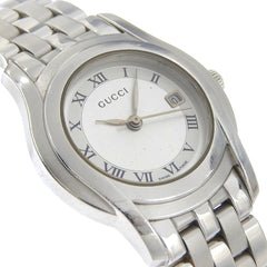 Gucci 5500L Stainless Steel Quartz Analog Watch with Silver Dial for Women — Good