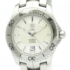 TAG HEUER Link Calibre 5 Steel Automatic Mens Watch WJ201B Polished — Very Good