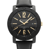 Bvlgari Carbon Gold BB40CL Black Dial Men's Watch — Good