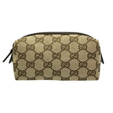 GUCCI GG Canvas Pouch Bag for Women, Brown, 29596 — Like New