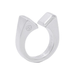Hermes ring, Clou de Forge ring GM, SV925 silver, size 49. HERMES ring — Like New