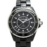 Chanel J12 Diamond H1626 Black Dial Men's Watch — Good