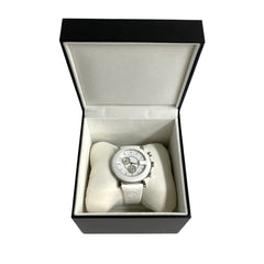GUCCI G Chrono Quartz Stainless Steel Watch for Men, White and Silver, 29963 — Good