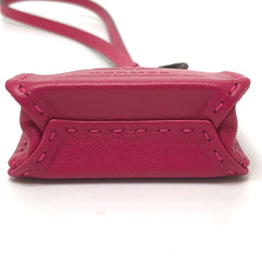 HERMES Sac Orange Bag Charm by Anjo Miro, Women's, Rose Mexico Purple, Like New — Like New