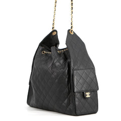 Chanel Chain Shoulder Bag CHANEL25 Large Coco Mark Matelassé Caviar Skin AS5553 CHANEL Black Handbag Women's — Like New
