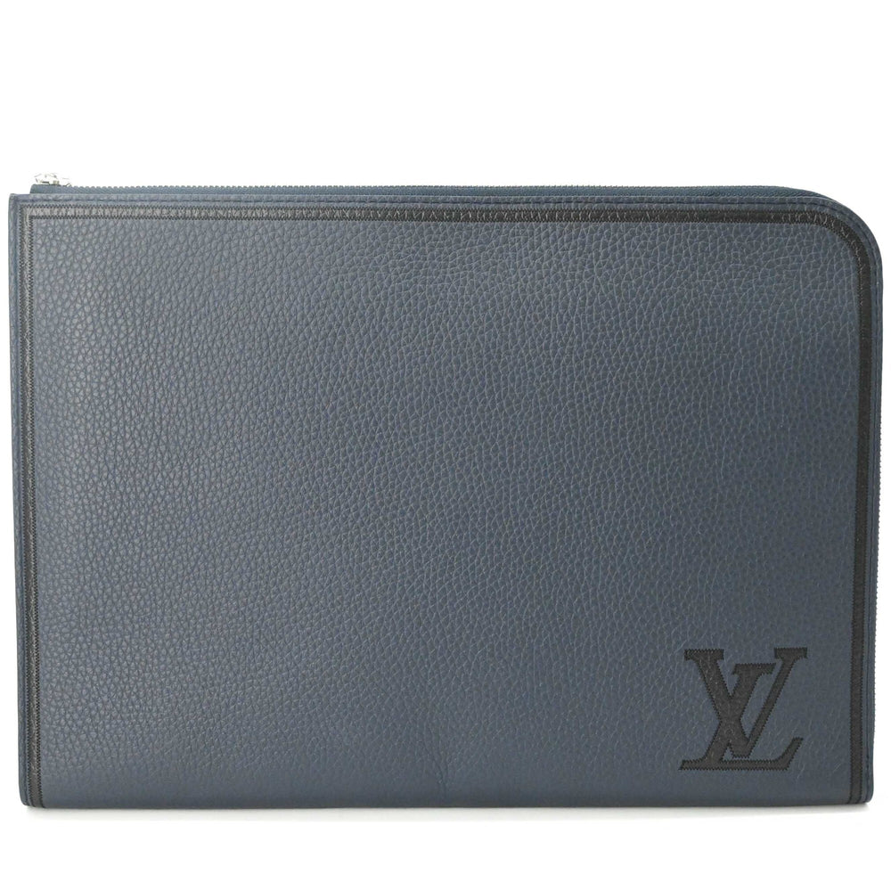 LOUIS VUITTON Pochette Jour Clutch Bag, Taurillon Leather, Men's, M68235 — New - Store Return
