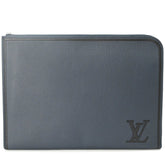 LOUIS VUITTON Pochette Jour Clutch Bag, Taurillon Leather, Men's, M68235 — New - Store Return