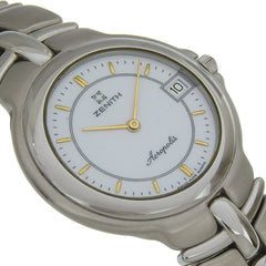 Zenith Acropolis Watch 02.7000.333 Stainless Steel Quartz Analog White Dial Men's — Good