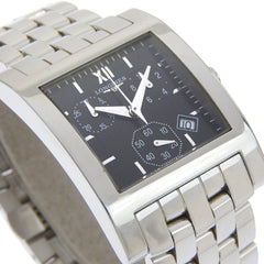 Longines DolceVita watch L5.668.4, stainless steel, quartz, analog, black dial, men's — Good