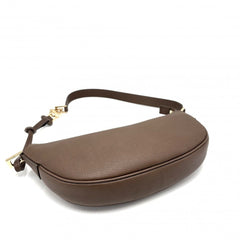 Salvatore Ferragamo Women's Gancini Handbag Shoulder Bag Crossbody 781656 Leather Brown Gold Hardware — Like New
