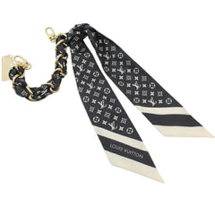 LOUIS VUITTON Bag Charm Phone Strap Monogram Silhouette Keychain M03274 Gold Silk KM3346 — Like New