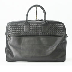 BOTTEGA VENETA Intrecciato Leather Shoulder Bag, Black, Men's, 405557 — New - Store Return