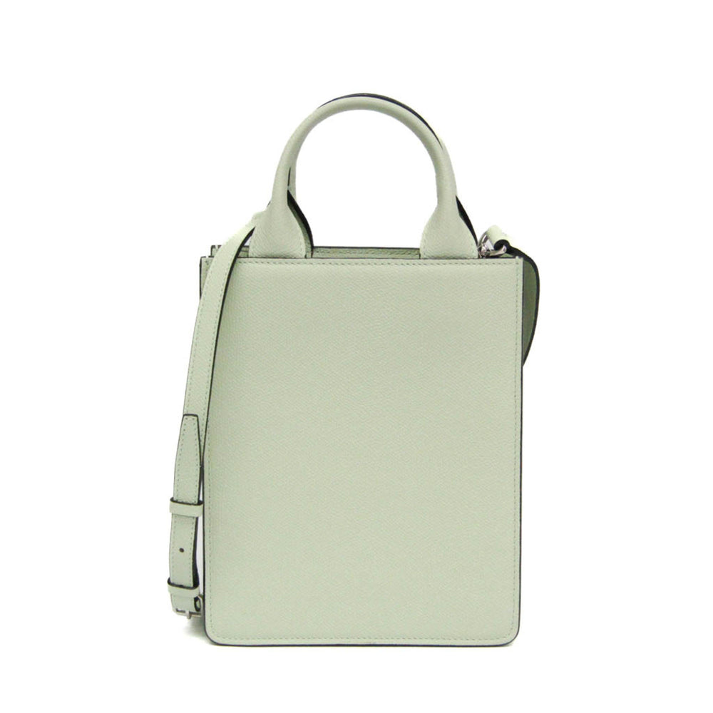 Valextra Boxy Micro WBBX0037028LRL99VN Women's Leather Handbag,Shoulder Bag Light Green — Like New