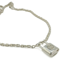 LOUIS VUITTON Louis Vuitton Bracelet Silver Lockit Padlock Cadena Ag925 SV925 Q95450 — Like New