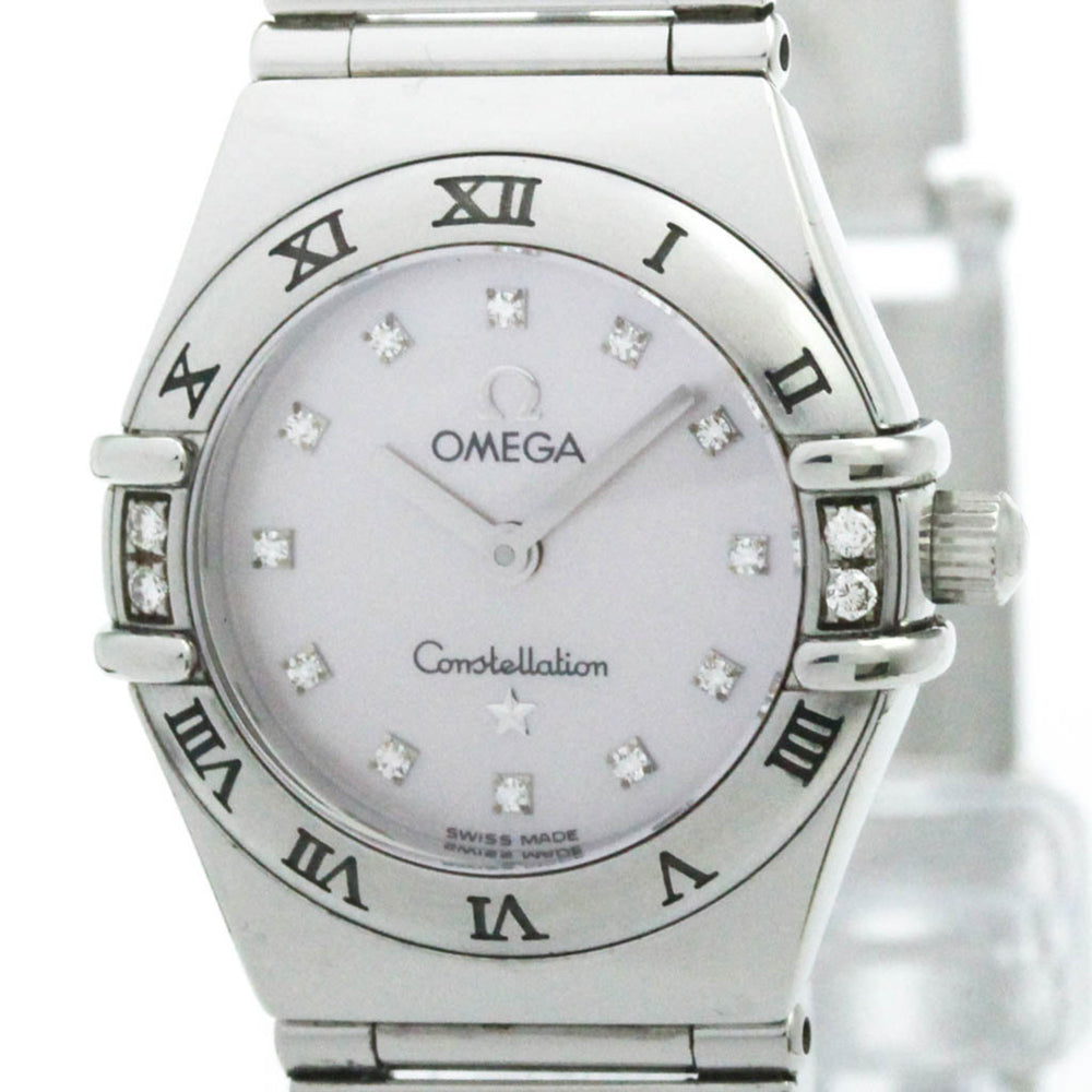 OMEGA Constellation Diamond MOP Dial Ladies Quartz Steel Watch 1567.66 Polished — Very Good