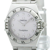 OMEGA Constellation Diamond MOP Dial Ladies Quartz Steel Watch 1567.66 Polished — Very Good
