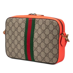 Gucci Ophidia GG Supreme Shoulder Bag Crossbody 699439 Orange Beige Leather Women's GUCCI — Like New